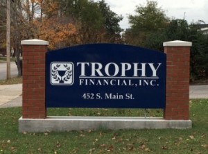 Trophy Financial Completed Sign